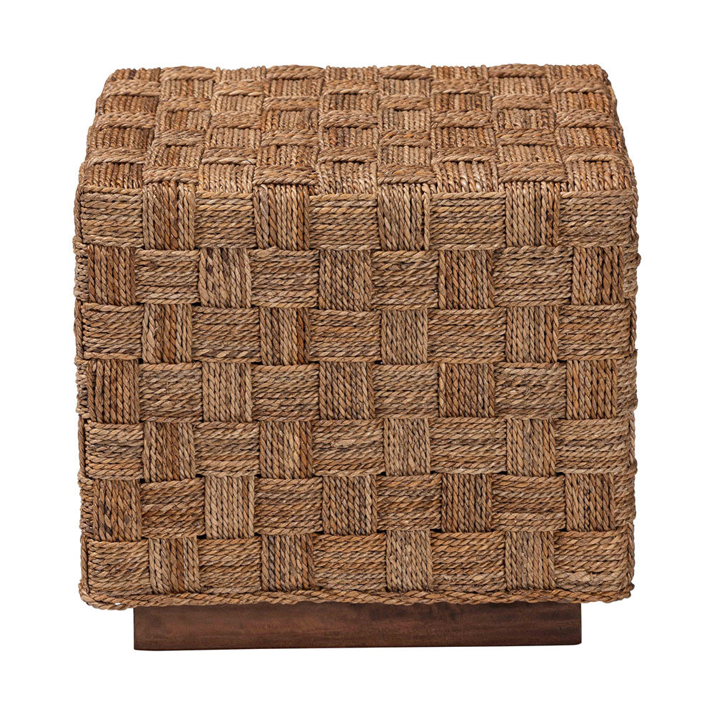 bali & pari - Karina End Table in Natural Seagrass/Light Brown - KARINA-Seagrass-ET view 2