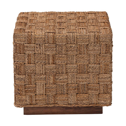 bali & pari - Karina End Table in Natural Seagrass/Light Brown - KARINA-Seagrass-ET view 2