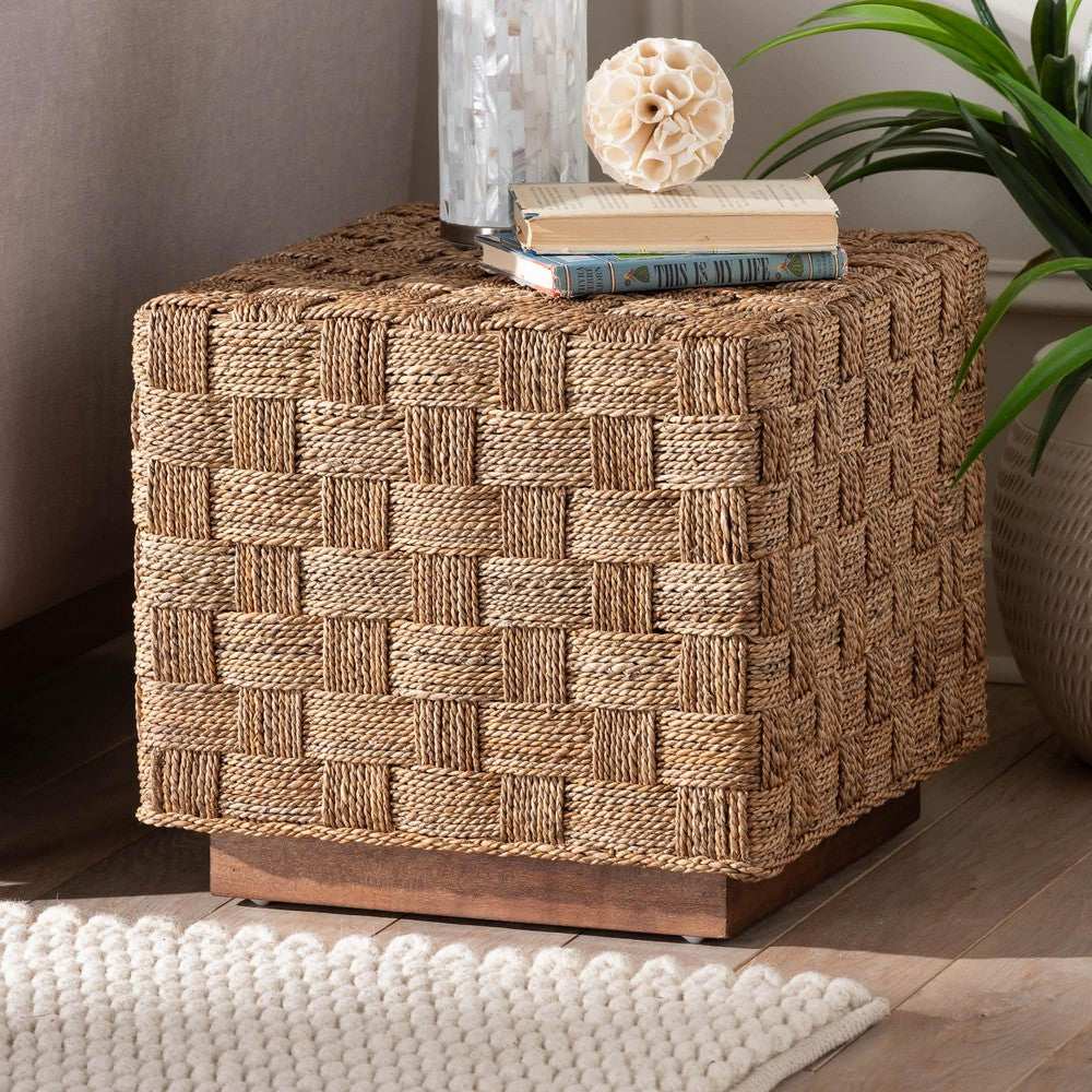 bali & pari - Karina End Table in Natural Seagrass/Light Brown - KARINA-Seagrass-ET view 7