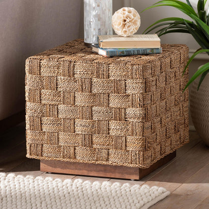 bali & pari - Karina End Table in Natural Seagrass/Light Brown - KARINA-Seagrass-ET view 7