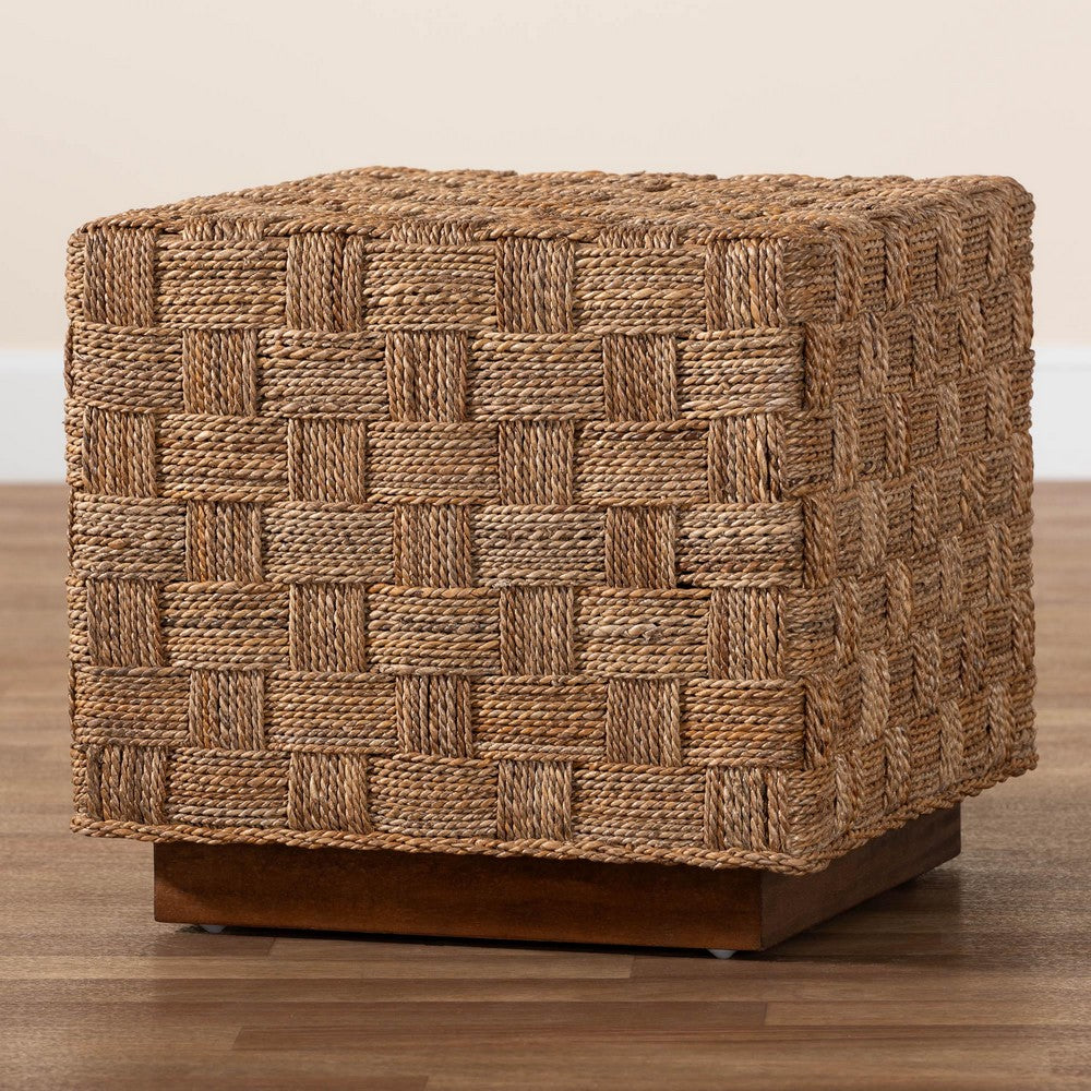 bali & pari - Karina End Table in Natural Seagrass/Light Brown - KARINA-Seagrass-ET view 8