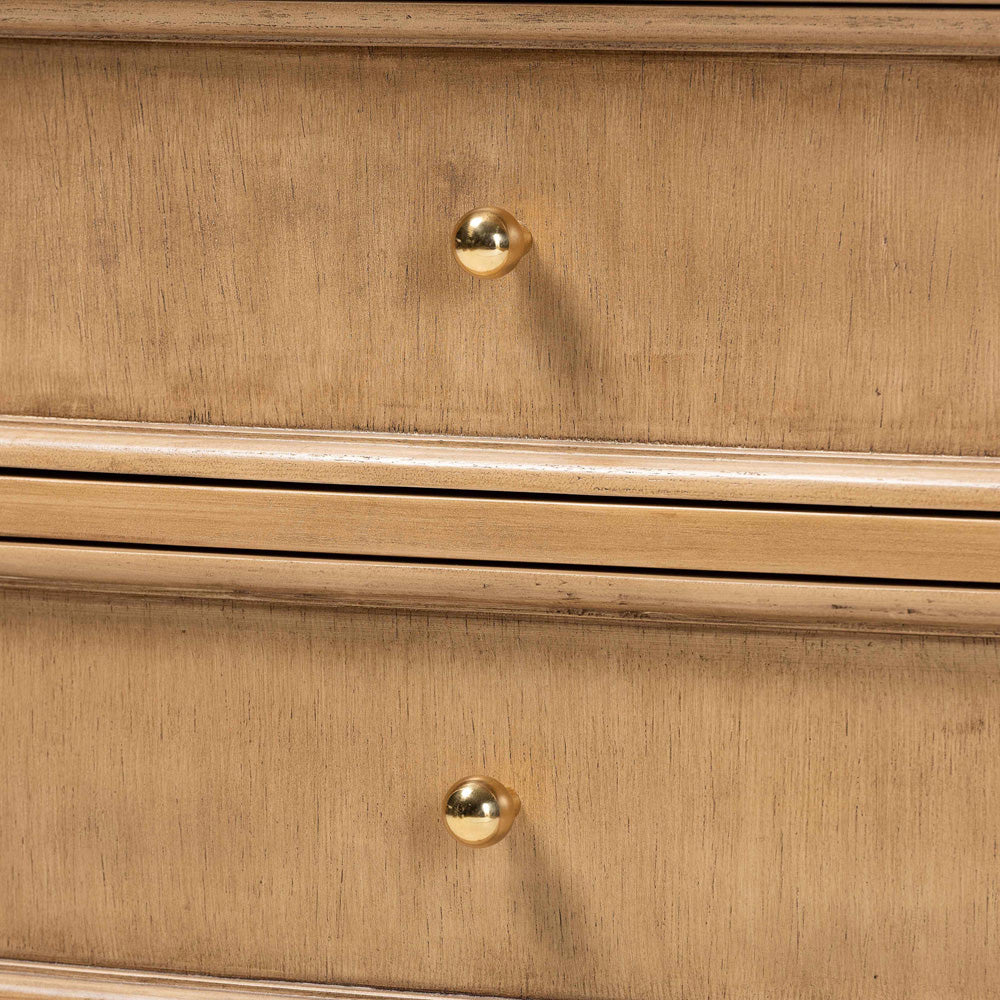 bali & pari - Karmel Chest in Light Oak Brown - Karmel-Antq Beige-Wooden-3DRW-Chest view 6