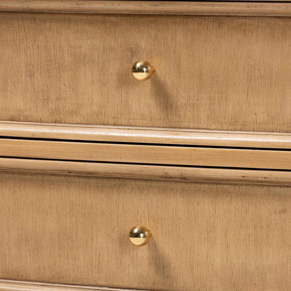 bali & pari - Karmel Chest in Light Oak Brown - Karmel-Antq Beige-Wooden-3DRW-Chest view 6