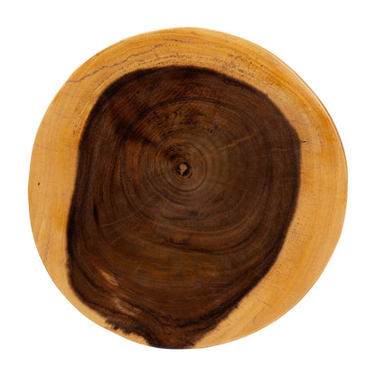 bali & pari - Kaseko End Table in Natural Brown - Suar S/T 009-Natural-Side Table view 5