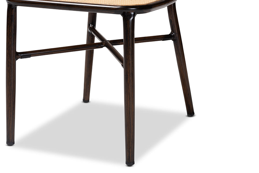 bali & pari - Katina Dining Chair Set of 2 - WA-33004-Natural/Dark Brown-DC view 6