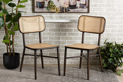 bali & pari - Katina Dining Chair Set of 2 - WA-33004-Natural/Dark Brown-DC view 9