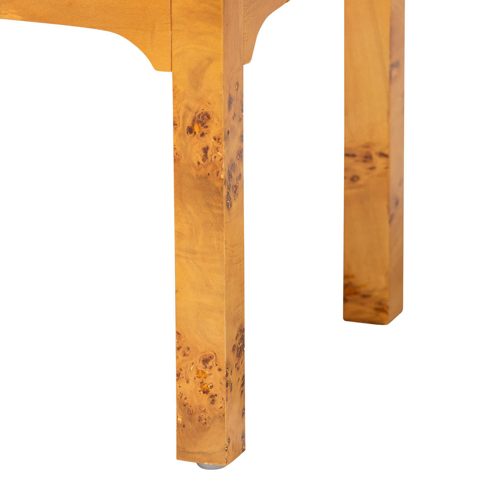 bali & pari - Kayla Nightstand in Light Mappa Burl - SVN-1152-Natural Burl Op1-Kayla-NS view 6