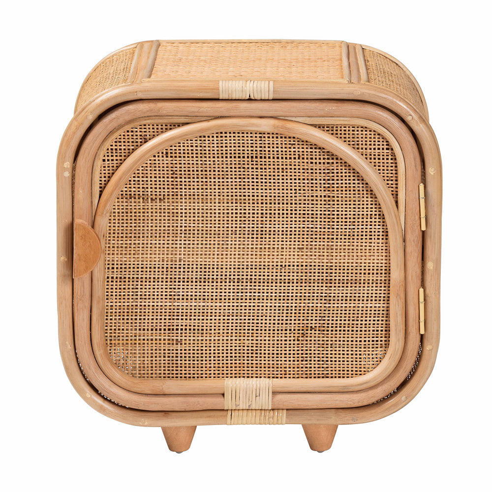 bali & pari - Keita Nightstand in Natural - WS062-B-Natural Rattan-NS view 3