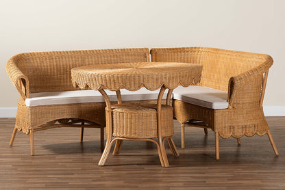 bali & pari - Keitha Dining Set in Light Honey - Tamara/Palm Short-3PC Dining Set view 10