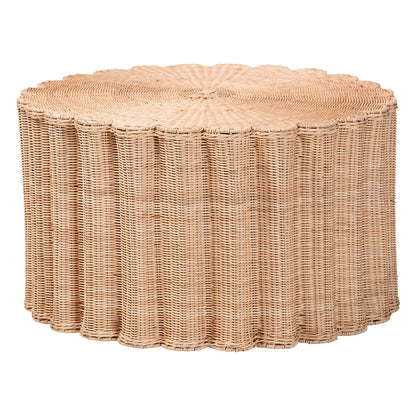 bali & pari - Kensley Coffee Table in Natural Brown - WS179-Natural Rattan-Coffee Table view 1