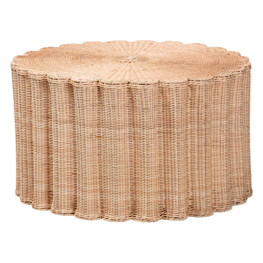 bali & pari - Kensley Coffee Table in Natural Brown - WS179-Natural Rattan-Coffee Table view 1
