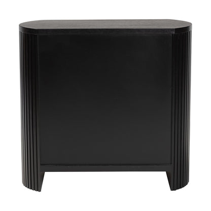 bali & pari - Keshet Storage Cabinet in Black - Keshet-Black-Wooden-2DR-Cabinet view 5