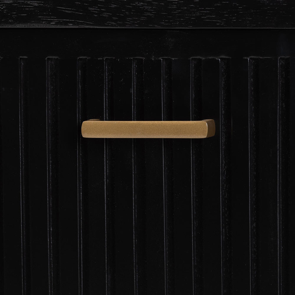 bali & pari - Keshet Storage Cabinet in Black - Keshet-Black-Wooden-2DR-Cabinet view 6
