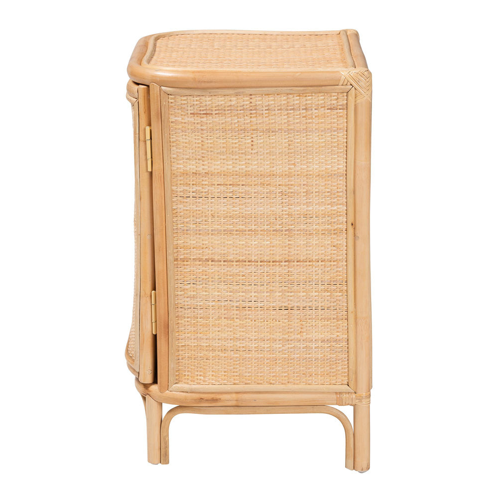 bali & pari - Kiara Nightstand in Natural - WS050-Natural Rattan-NS view 4
