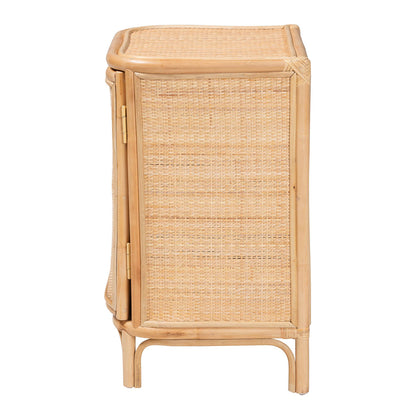 bali & pari - Kiara Nightstand in Natural - WS050-Natural Rattan-NS view 4