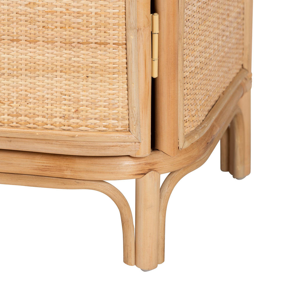 bali & pari - Kiara Nightstand in Natural - WS050-Natural Rattan-NS view 6