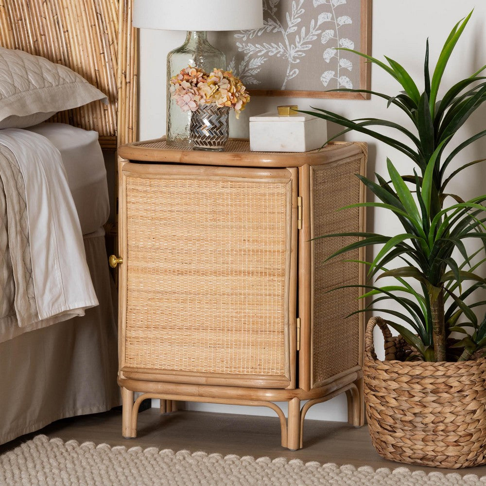 bali & pari - Kiara Nightstand in Natural - WS050-Natural Rattan-NS view 8