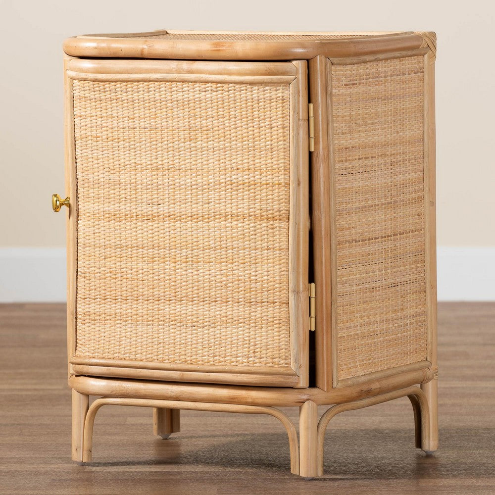 bali & pari - Kiara Nightstand in Natural - WS050-Natural Rattan-NS view 9