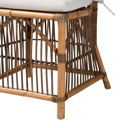 bali & pari - Kim Dining Chair in White/Natural Brown - Kim-Natural Rattan-DC view 6