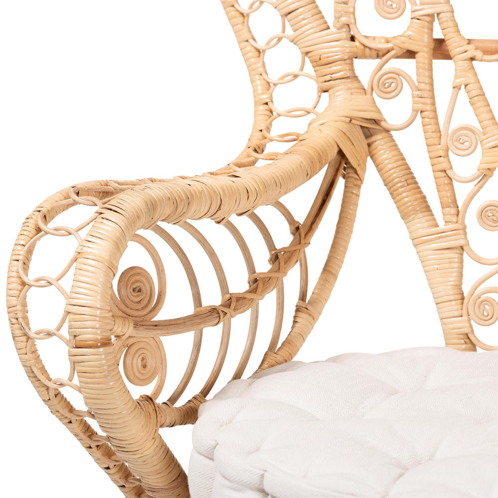 bali & pari - Kimiko Peacock Accent Chair in Natural Brown - WS185-Natural Peacock Rattan-Cushion-Chair view 6