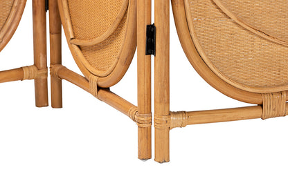 bali & pari - Kiyoko Room Divider - Kiyoko-Light Honey Rattan-Dividers view 5