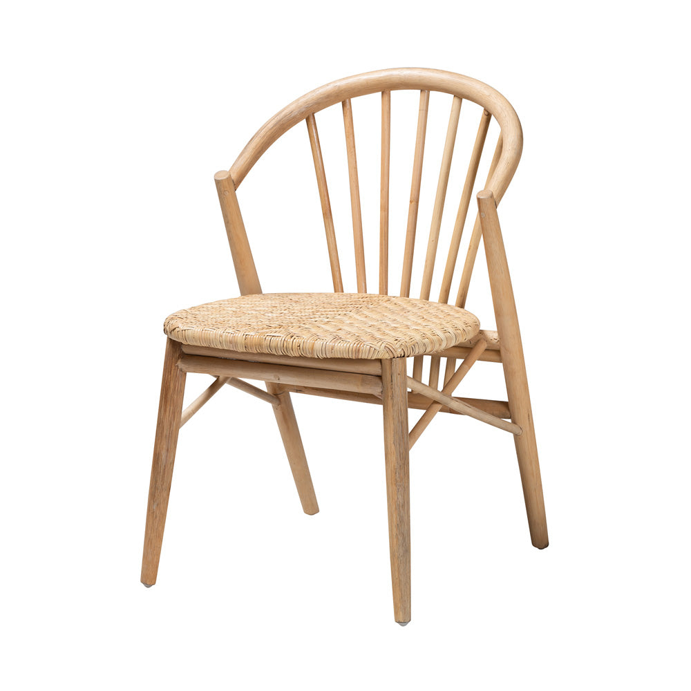 bali & pari - Kobe Dining Chair in Natural Brown - Kobe-Natural-DC view 1