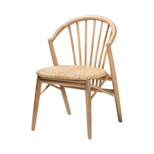 bali & pari - Kobe Dining Chair in Natural Brown - Kobe-Natural-DC view 1