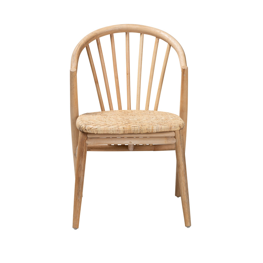 bali & pari - Kobe Dining Chair in Natural Brown - Kobe-Natural-DC view 2