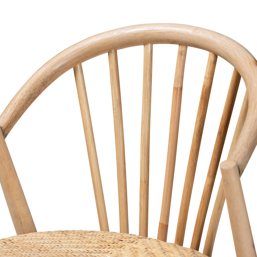 bali & pari - Kobe Dining Chair in Natural Brown - Kobe-Natural-DC view 5