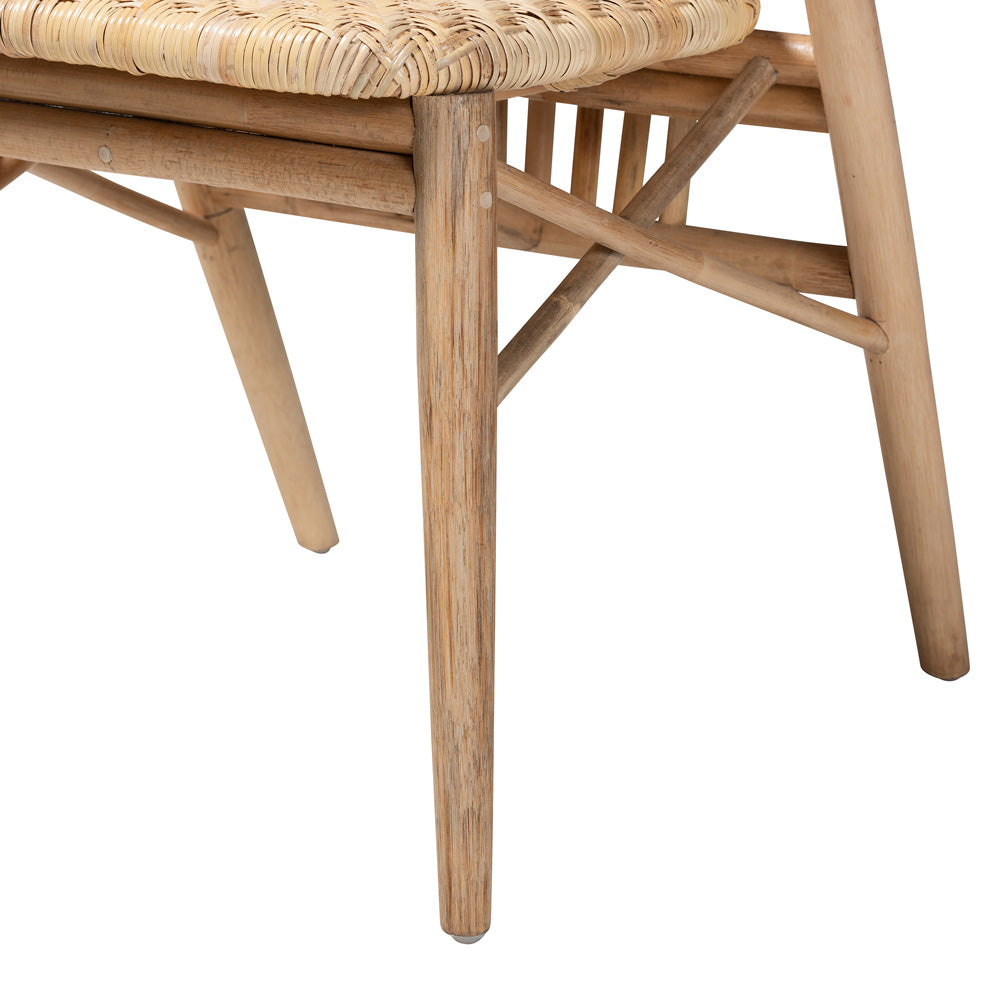 bali & pari - Kobe Dining Chair in Natural Brown - Kobe-Natural-DC view 6