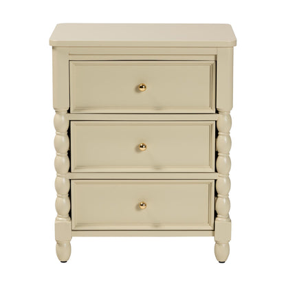 bali & pari - Kyla Nightstand in Beige - Kyla-Beige-Wooden-NS view 3