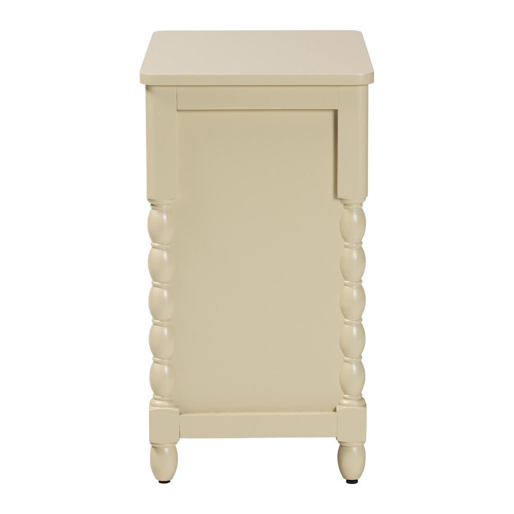 bali & pari - Kyla Nightstand in Beige - Kyla-Beige-Wooden-NS view 4