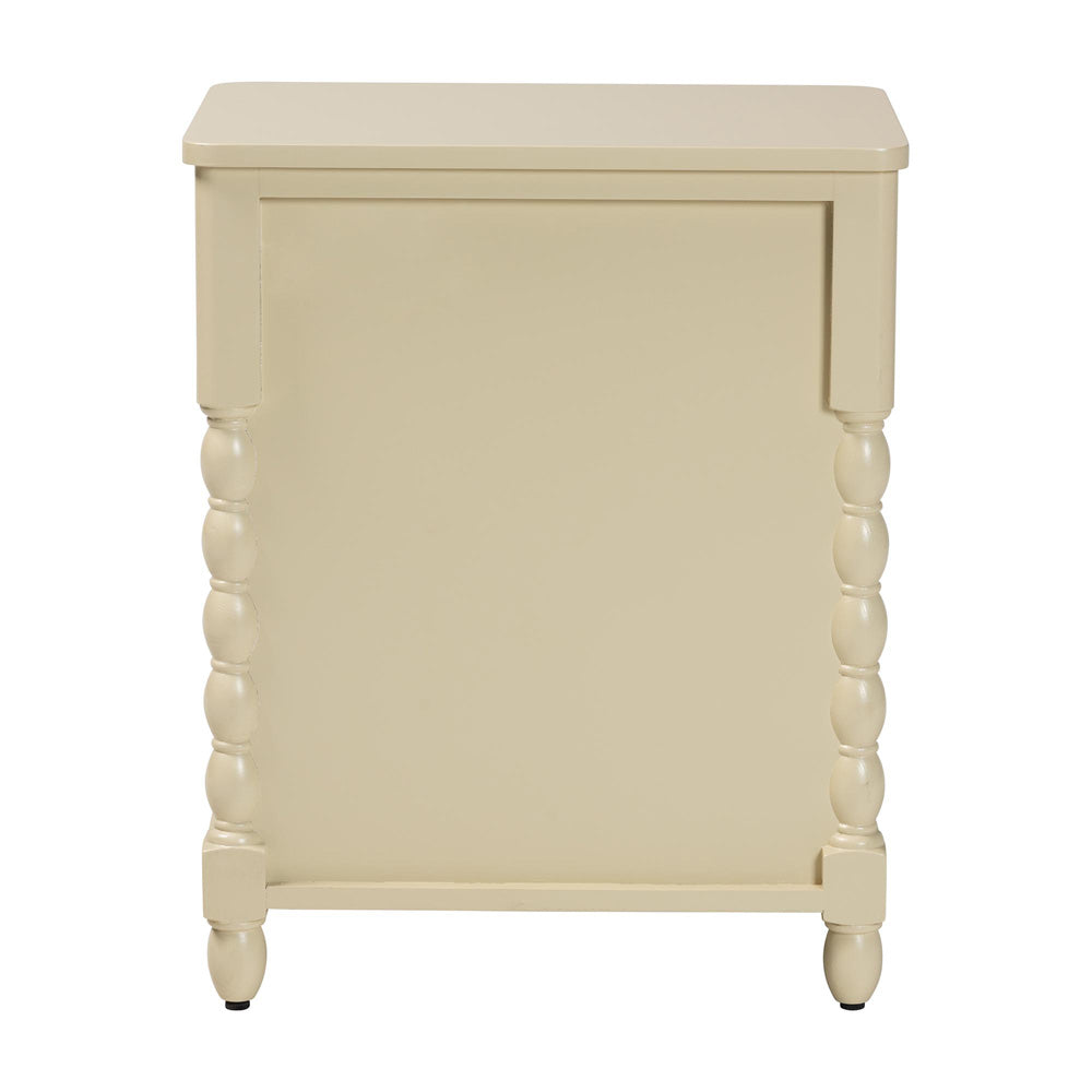 bali & pari - Kyla Nightstand in Beige - Kyla-Beige-Wooden-NS view 5