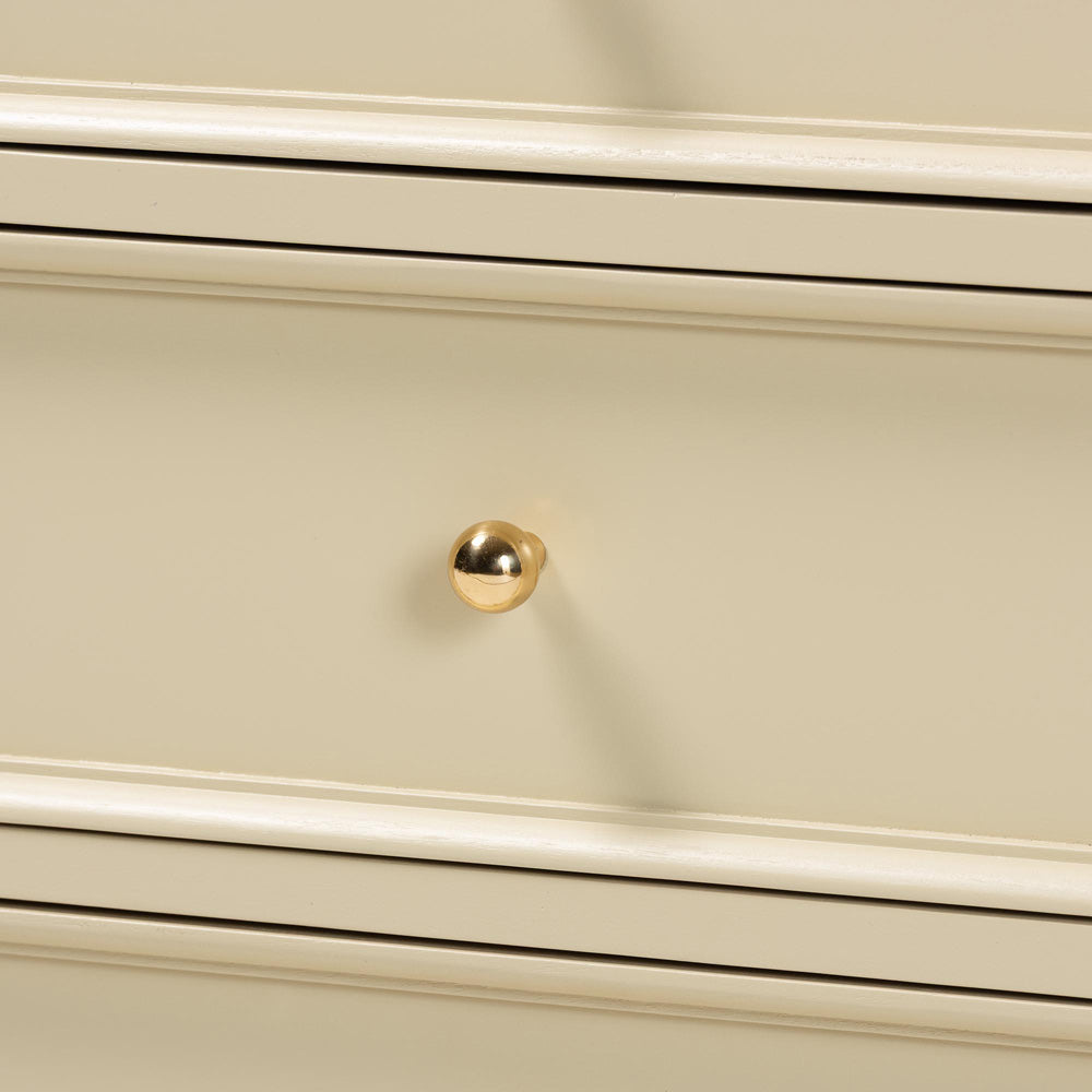 bali & pari - Kyla Nightstand in Beige - Kyla-Beige-Wooden-NS view 6