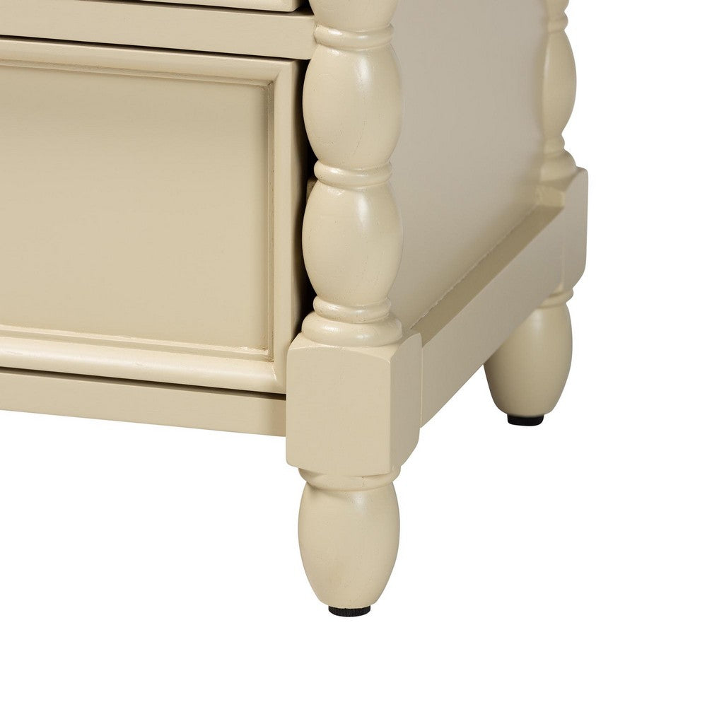 bali & pari - Kyla Nightstand in Beige - Kyla-Beige-Wooden-NS view 7