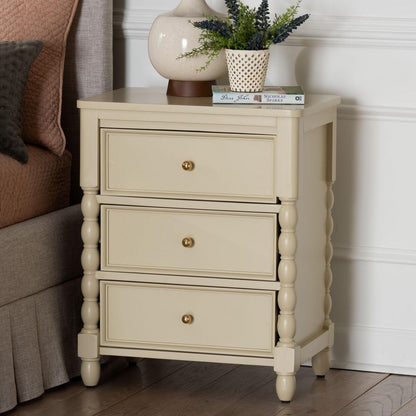 bali & pari - Kyla Nightstand in Beige - Kyla-Beige-Wooden-NS view 9