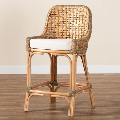 bali & pari - Kyle Counter Stool in White/Natural Brown - Kyle-Rattan-CS view 9