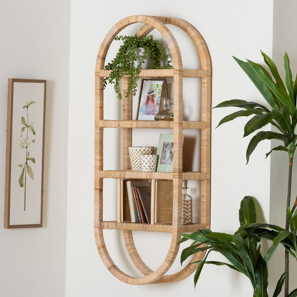 bali & pari - Labonita Shelving Unit in Natural Brown - WS177-Natural Rattan-Wall Shelf view 7