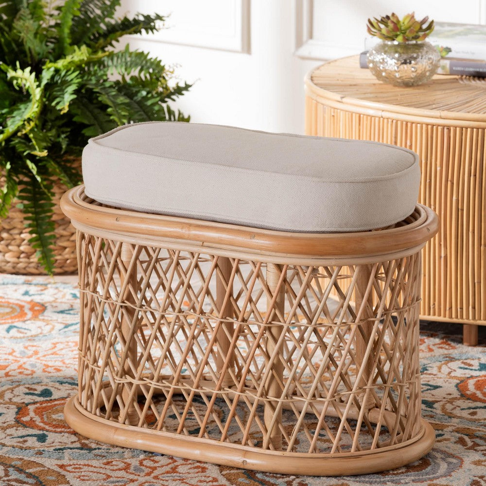 bali & pari - Ladonna Ottoman Footstool in Natural - WS072-Natural Rattan-Stool view 7