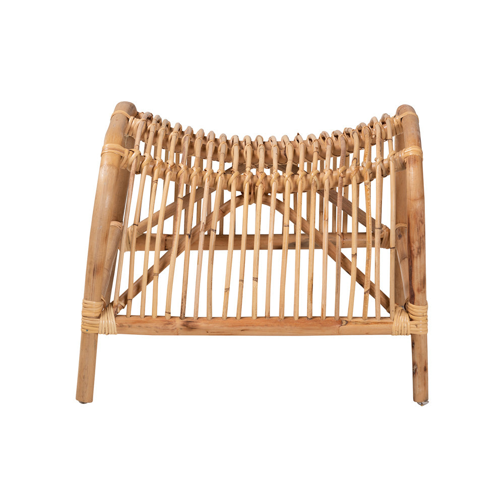 bali & pari - Lamaria Footstool in Natural Brown - DC9099-Rattan-Footstool view 2