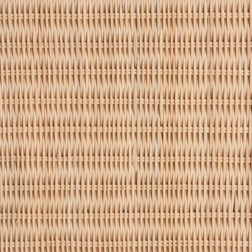 bali & pari - Lanica Console Table in Sun-bleached Rattan - Braided Sun Bleached Ivory Rattan-Version 2-Console Table view 8