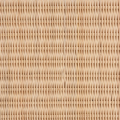bali & pari - Lanica Console Table in Sun-bleached Rattan - Braided Sun Bleached Ivory Rattan-Version 2-Console Table view 8