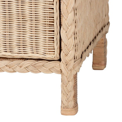 bali & pari - Lanica Dresser in Sun-bleached Rattan - Braided Sun Bleached Ivory-Wood/Rattan-6DW-Dresser view 7