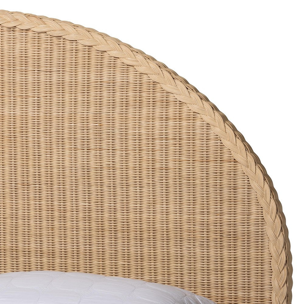 bali & pari - Lanica Queen Bedroom Set in Sun-bleached Rattan - Braided Sun Bleached Ivory-Wood/Rattan-4PC Bedroom Set-New view 8