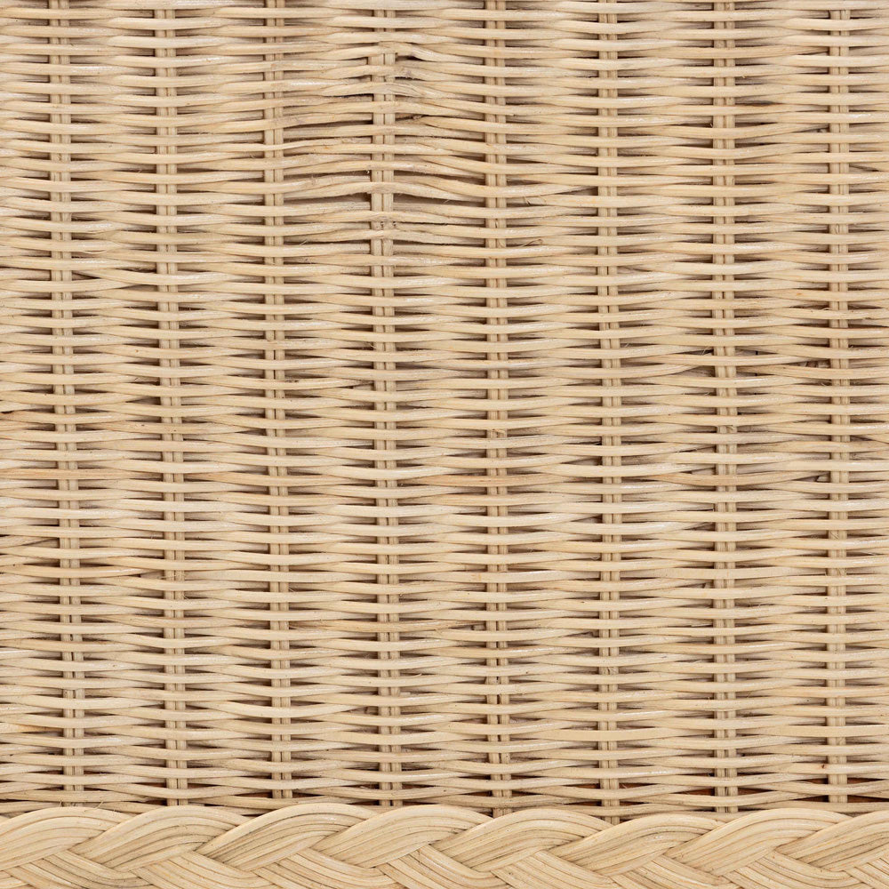 bali & pari - Lanica Queen Size Bed in Sun-bleached Rattan - Braided Sun Bleached Ivory-Wood/Rattan-Queen-New view 6