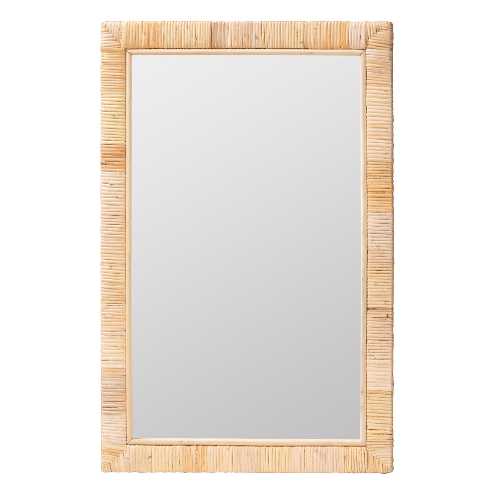 bali & pari - Lankston Mirror in Natural - WS101-Natural Rattan/Wood-Mirror view 1
