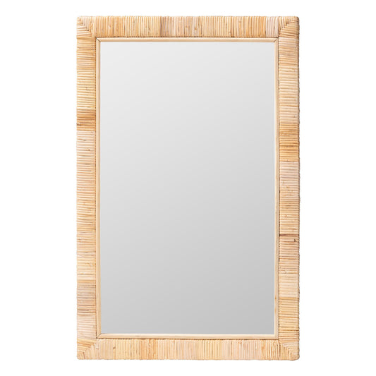 bali & pari - Lankston Mirror in Natural - WS101-Natural Rattan/Wood-Mirror view 1