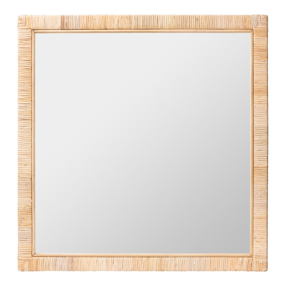 bali & pari - Lankston Mirror in Natural - WS102-Natural Rattan/Wood-Mirror view 1