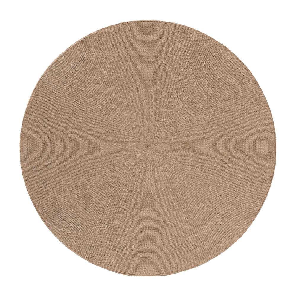 bali & pari - Lapis Coffee Table in Natural Brown - F248-FT9-Seagrass-Round-Coffee Table view 3