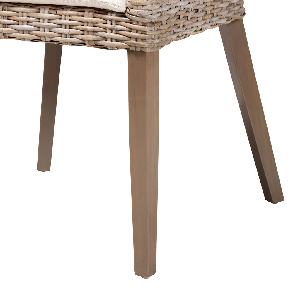 bali & pari - Lara Dining Chair in Kubu Grey/Rustic Taupe - MD-39209-Kubu Grey/Natural Rattan-DC view 6